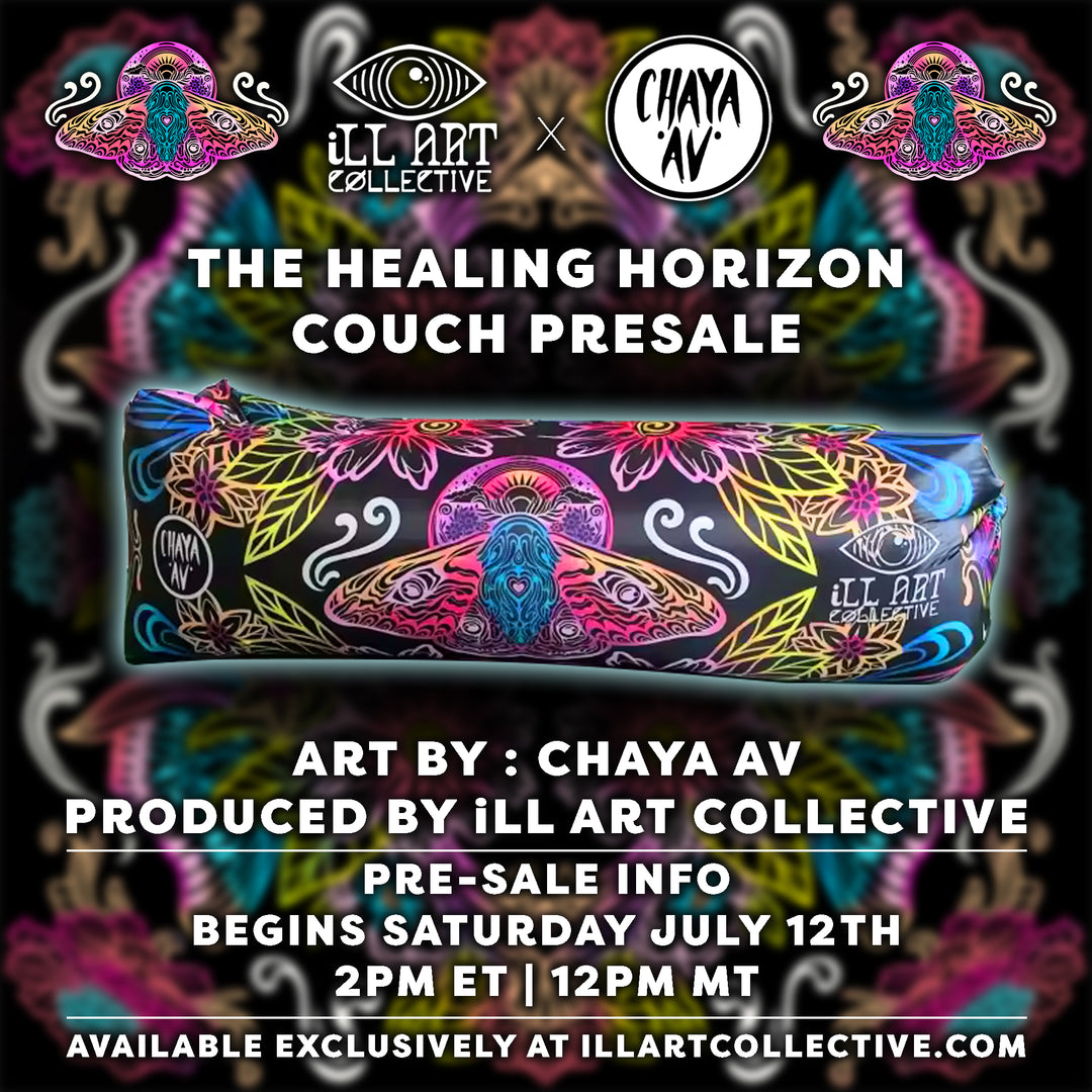 Healing Horizon Couch // Chaya Av x iLL Art Collective