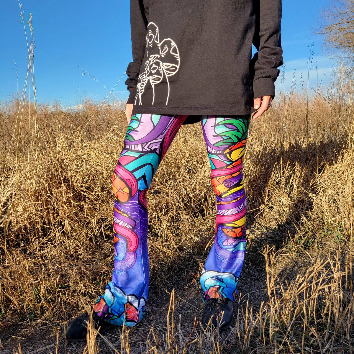 PINEAPPLE TWIST FLARE PANTS // Papa Bear x iLL Art Collective